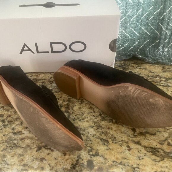 ALDO Clarencea-93 Women's Slip On size 6 Black Suede Shoes - Picture 4 of 6